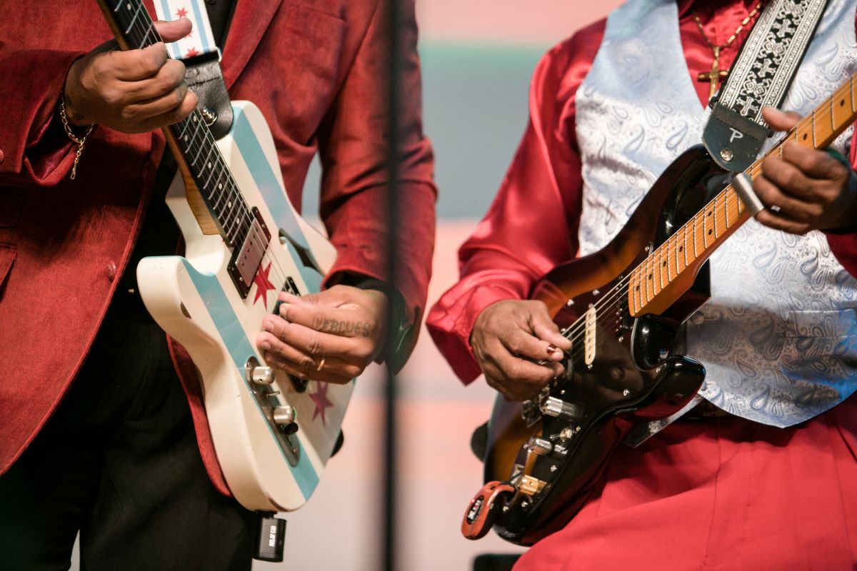 Guitars Playing at A Blues Christmas at Navy Pier